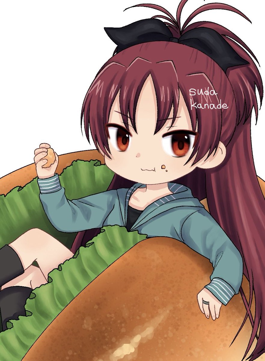 suda_kanade2's tweet photo. ホットドッグ杏子。チラ見せ https://t.co/7i1nSpcPNC