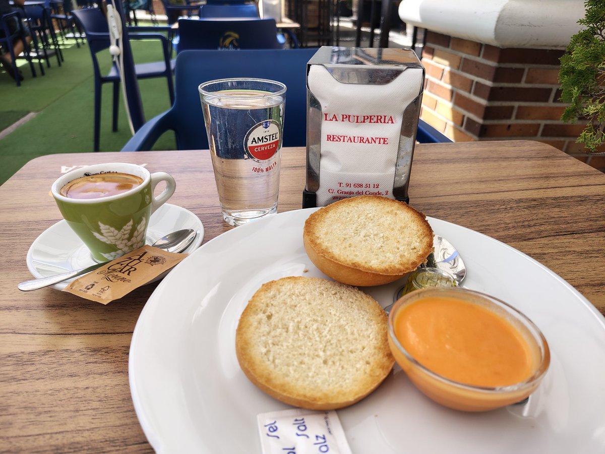 VecinaMaja's tweet photo. Hoy, #Desayunando en la terraza del restaurante #LaPulperia en la C/Granja del Conde 2, en #Majadahonda https://t.co/UjXEkhwQQr