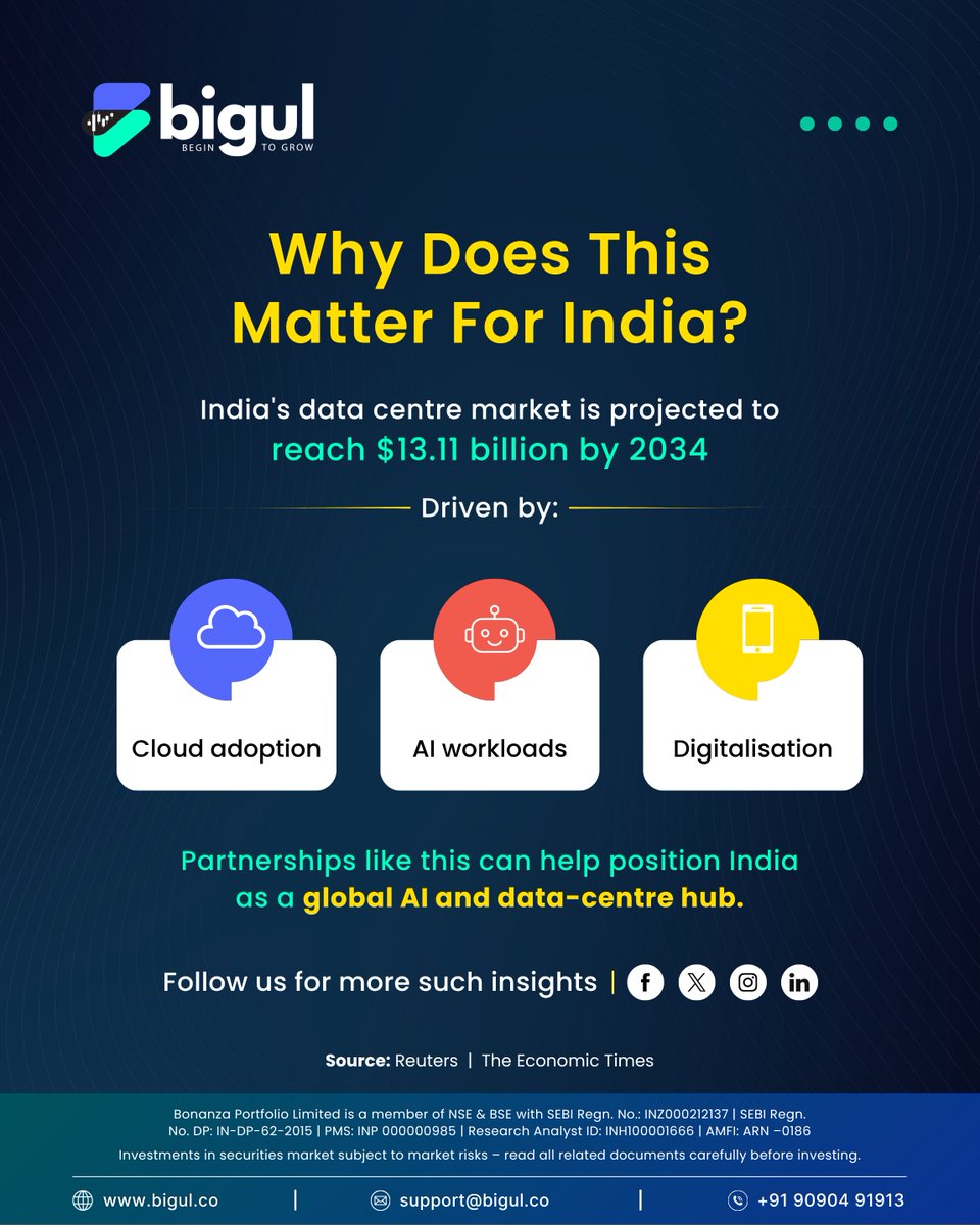 Bigul_trading's tweet photo. Why is Meta partnering with Reliance in India? The answer lies in the future of AI infrastructure.🤔

#ArtificialIntelligence #DataCentre #TechnologyInsights #DigitalTransformation #bigulinsights

[ArtificialIntelligence, DigitalInfrastructure, TechnologyTrends, indiagrowthstory, Meta, Reliance]
