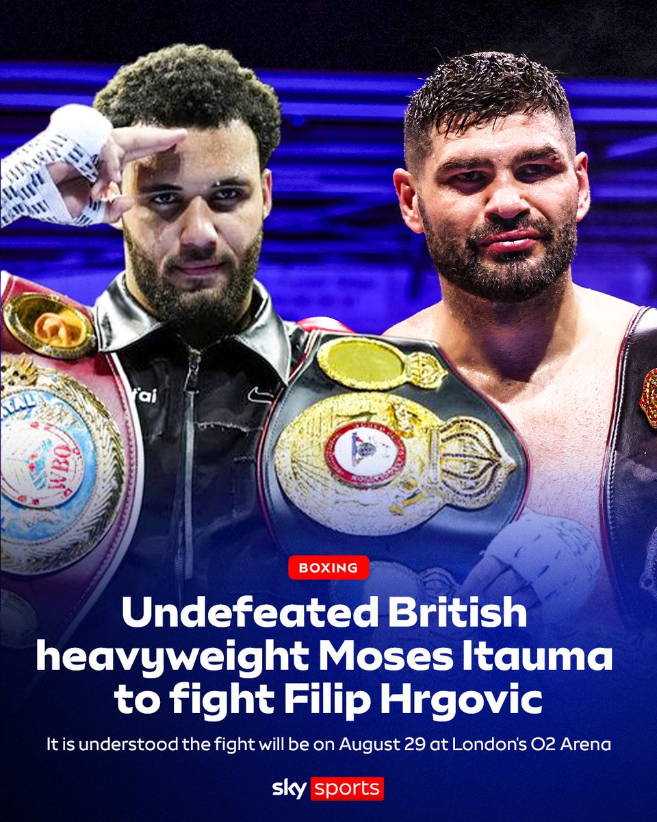 SkySportsBoxing's tweet photo. A huge challenge ahead for rising British star Moses Itauma 🚨💪 https://t.co/35lm5B9U7r