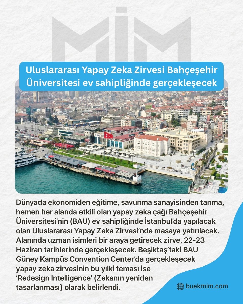 buek_mim's tweet photo. Yapay zeka çağının geleceğini şekillendiren uzmanlar, teknoloji devleri, yatırımcılar, girişimciler ve akademisyenler 22-23 Haziran tarihlerinde düzenlenecek ‘Future AI Summit 2026’da bir araya gelecek. Orta Doğu ve Kuzey Afrika (MENA) bölgesinin en kapsamlı yapay zeka etkinliklerinden biri olan zirvede 130’dan fazla uluslararası konuşmacı, binlerce katılımcı ve onlarca kurumun yer alacağı kaydedildi.

🔗https://t.co/LWJw2W6ZUX