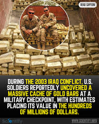 Habzz55's tweet photo. The USA stole this gold from Iraq and they took Libya's as well. https://t.co/6VWsrqk0Zd