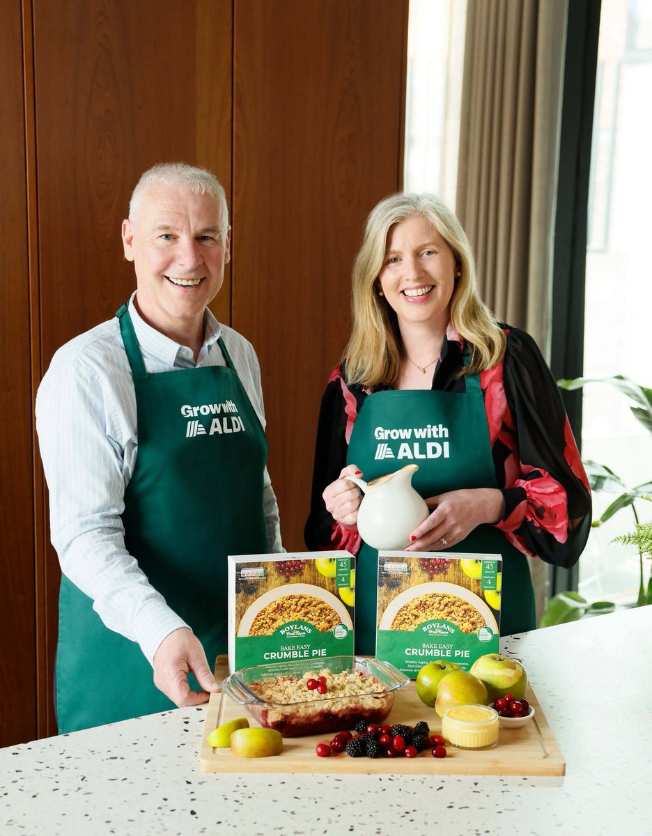 ifac_ireland's tweet photo. Huge congratulations to Boylan Fruits on being named a Grow with @Aldi_Ireland 2026 finalist! 🎉
Their Bake Easy Berry Crumble Pie hits all 167 ALDI stores nationwide from June 25th.
We've been proud to support this brilliant Co. Kildare family business for over 25 years. Moments like this never get old 🤝
▶️ https://t.co/ChDFXXLRdY
#GrowWithALDI2026 #IrishFood #FamilyBusiness #Ifac