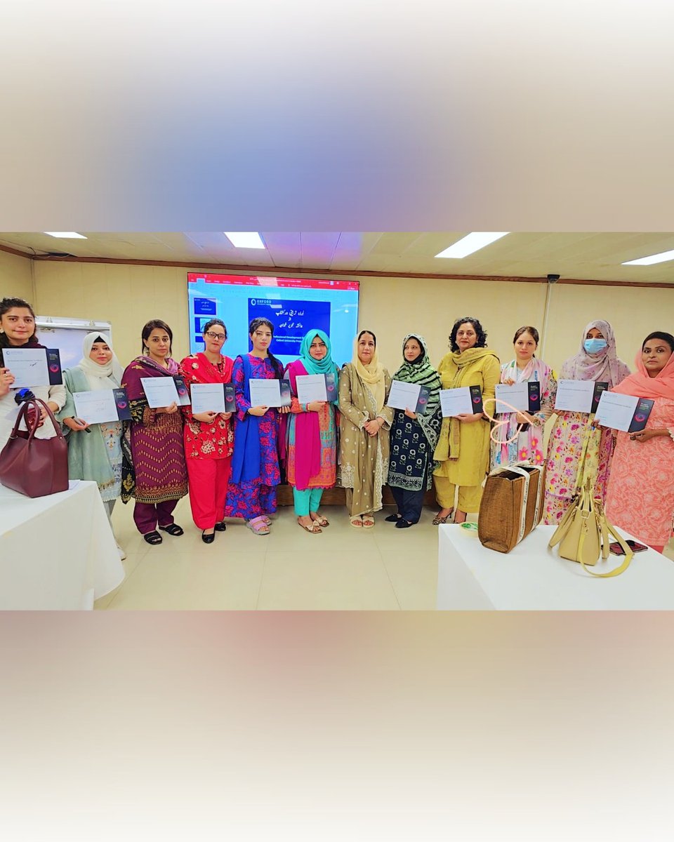 AAK_Foundation's tweet photo. Teachers from Begum Naseem Khan Memorial Girls School, an initiative of the Abdul Aleem Khan Foundation, participated in a comprehensive Teachers Training Workshop held at the head office of Oxford University Press. The workshop featured a range of subject-based training sessions, including Science, History, Geography, Urdu, and Keyboard Science, aimed at enhancing teachers' subject expertise, innovative teaching methodologies, and effective classroom management skills. This enriching experience provided educators with valuable knowledge and practical strategies that will further strengthen their professional capabilities and contribute to delivering quality education to their students.
#begumnaseemkhanschool #Aak4humanity #aak_foundation