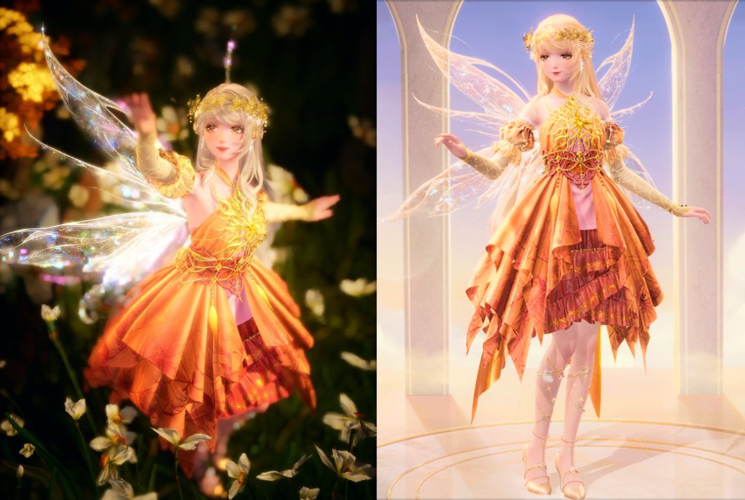 Fernelle34's tweet photo. This was a lot more challenging than I initially thought it would be. I do love how she turned out, though. 
Thanks for the styling challenge @infinity_fleur_ 

| #InfinityNikki #infinitynikkitwt #infinitynikkigame | https://t.co/dP4nWzmZrN