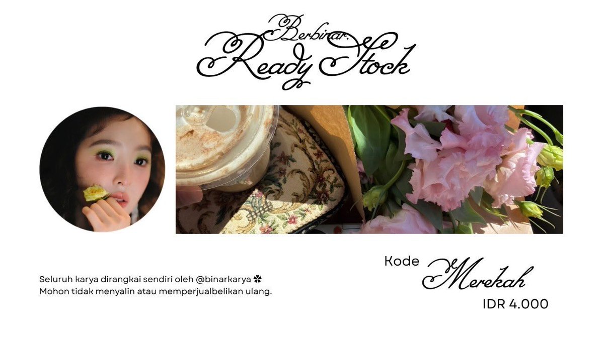 binarkarya's tweet photo. Tolong bantu repost postingan ini ya, terima kasih! ♡

Hai semua, Binar punya layout ready stock scenery (MEREKAH) ZHANG RUONAN 🌷 yuk dijemput, harganya tersedia di preview ya.

Jika berminat, bisa langsung DM atau tele lalu mention aku ya ♡ #bealanja https://t.co/BTzAtVq8fr