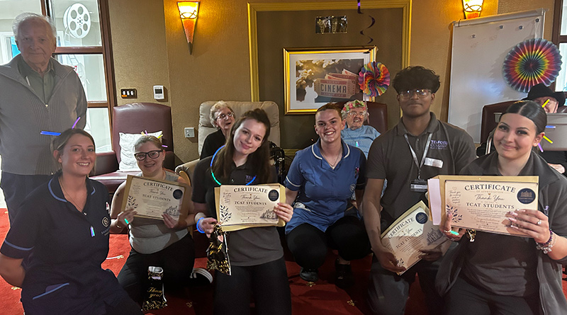 TheCarerUK's tweet photo. Telford College Students Make Lasting Memories During Placement At Local Care Home - See the full story on The Carer's website. #Adult_Social_Care #Care #Care_Homes #News https://t.co/sFDvpegdLK