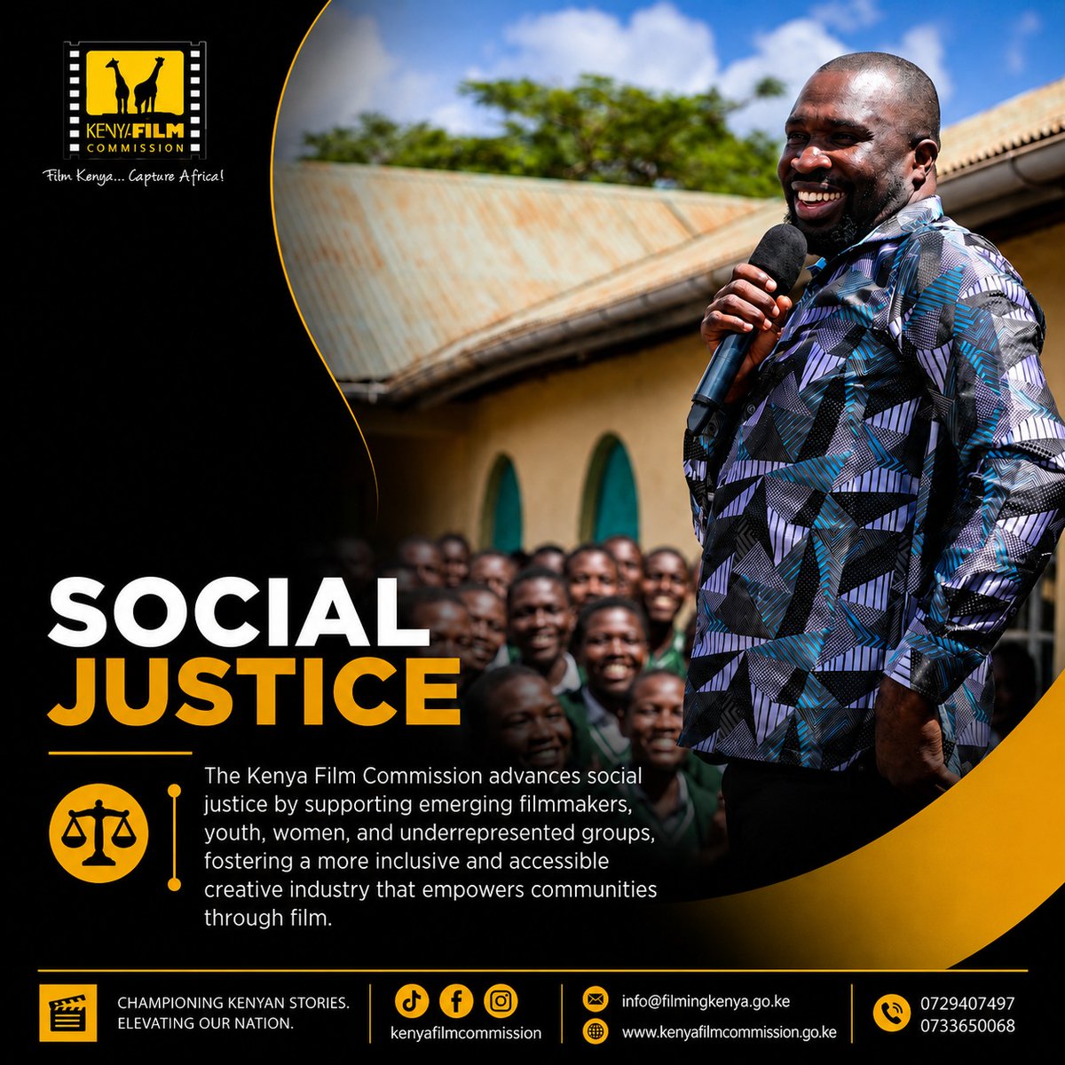 kenyafilmcomm's tweet photo. Promoting fairness, inclusion, and equal opportunities for all through service and action.
#NationalValues
#SocialJustice
#InclusiveGrowth https://t.co/rp1NcyHMHY