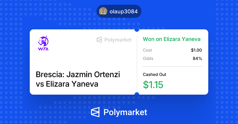 chaster72's tweet photo. I just won on @Polymarket. https://t.co/fbAmmbM32P https://t.co/F8yKyzmvyn