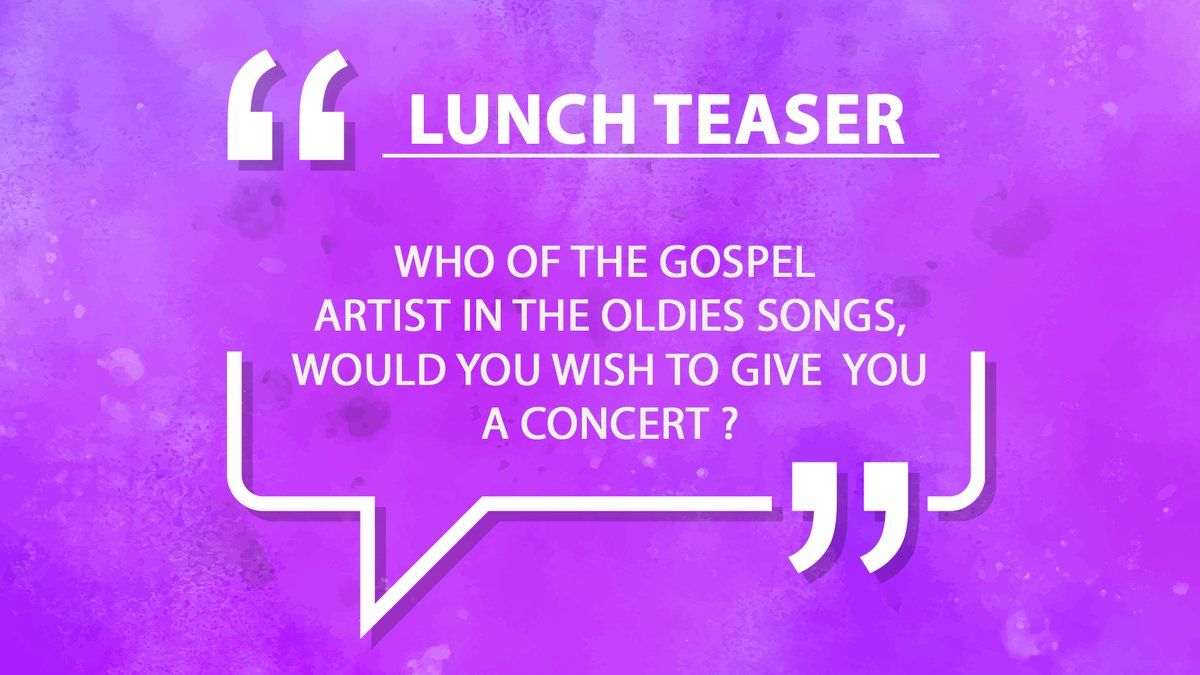 coufamilytv's tweet photo. 🔥 #LunchtimeRequest TEASER🔥

If you could have ONE gospel oldies artist perform a private concert just for you, who would it be?

Drop the name in the comments! Your response could be aired LIVE 🎙️📢

12PM–2PM | COU Family TV
Jackie Jolly & Phiona Fifie 🎧✨
#COUFamilyTv #LunchtimeRequest #GospelOldies