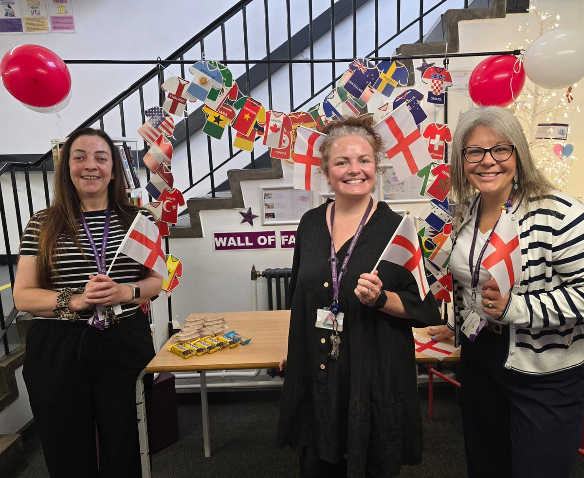 ValleyLAcademy's tweet photo. Thanks to our Wellbeing Team for hosting this morning’s post-England match station! We can enjoy breakfast, share match reactions, celebrations & worries. Our station supports Safer Rossendale's #CrossingTheLine work. #TogetherWeAreStrong https://t.co/7iz1pPilXI