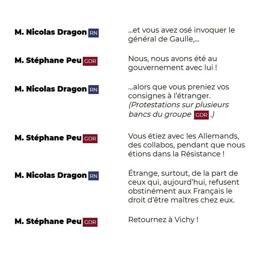OutOfContext_AN's tweet photo. Les gaullistes #DirectAN https://t.co/hfrnLEsmdN