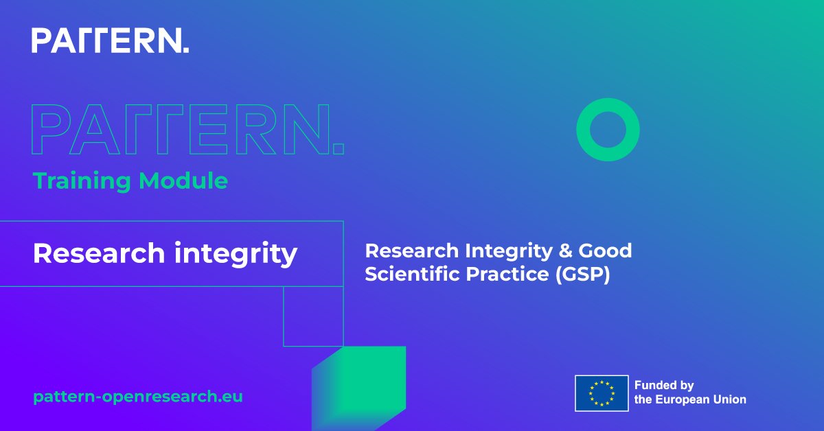 PatternEU's tweet photo. Great science is built on trust and credibility. 🏛️✨

Our new beginner-friendly OpenPlato course provides a practical roadmap for Good Scientific Practice.

Master the essentials of research ethics, data management, and fair authorship here: https://t.co/zdJWpS53t2 https://t.co/ob1YxKKyI6
