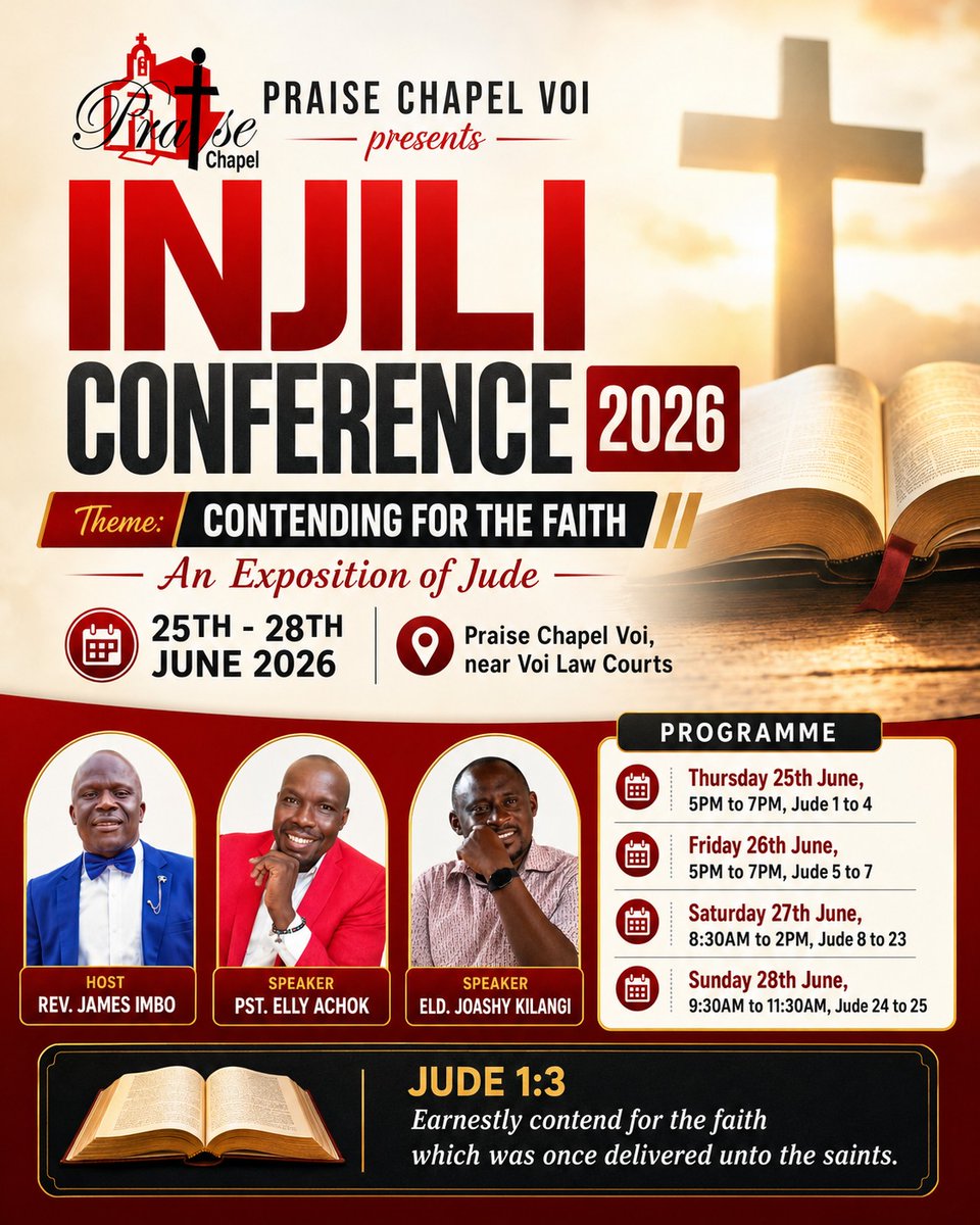 ChapelVoi's tweet photo. Welcome to #InjiliConference2026 https://t.co/dBgVgs7pyo