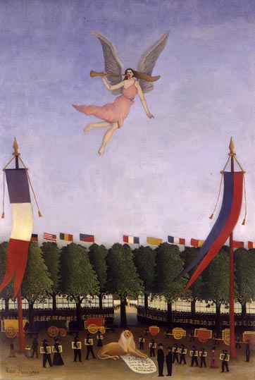 inada_h's tweet photo. アンリ・ルソーの作品画像もありました。

第22回アンデパンダン展に参加するよう芸術家達を導く自由の女神 https://t.co/fHesDB8R7E