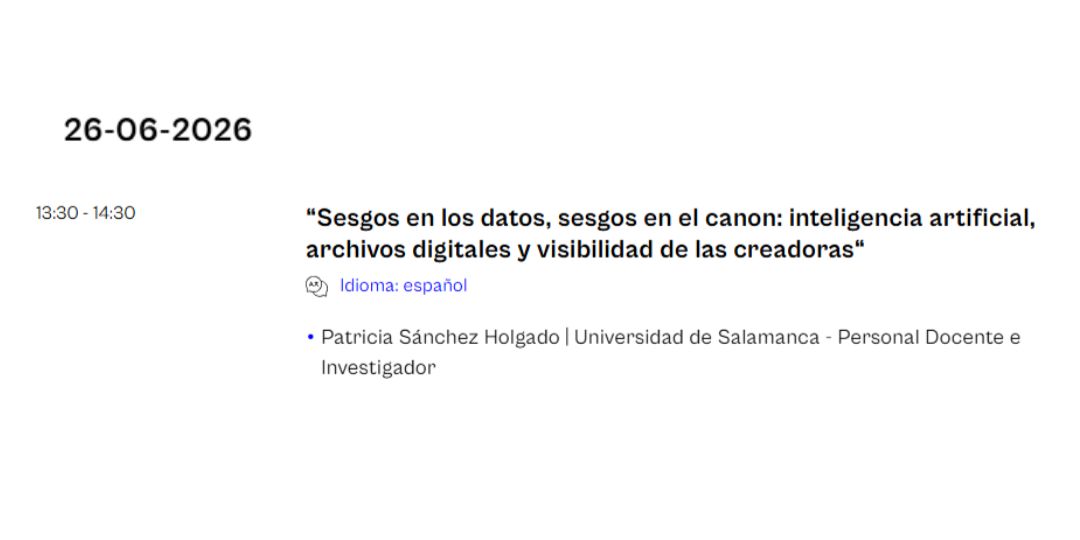 OCA_usal's tweet photo. 📚🔜 El Artium Museoa y la UIK organizan el curso de verano titulado "Genealogías feministas desde el archivo: investigación, memoria y reescrituras del canon" los días 25 y 26, y @PatrixDQV impartirá una sesión👀

Más detalles e inscripciones⤵️
https://t.co/LSA6Dx7N41 https://t.co/uXxoC3SByU