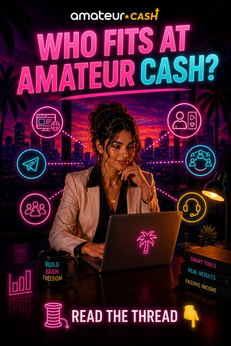 AffiliatesATV's tweet photo. "Do I need a big website to earn with affiliates?"

No! You just need an audience 👇

Who fits at Amateur Cash? 🧵 https://t.co/tJ2nnTGAzo