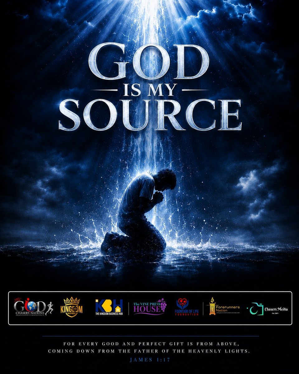 tGC_Nations's tweet photo. GOD HAS SPOKEN TO US

All of us @tgc_nations  are laying fast hold on His word.

In this season, we decree: GOD IS MY SOURCE.
For every good and perfect gift is from above, 
coming down from the Father of the heavenly lights. James 1:17

This is our season to Break Forth. https://t.co/intNCNWRyU