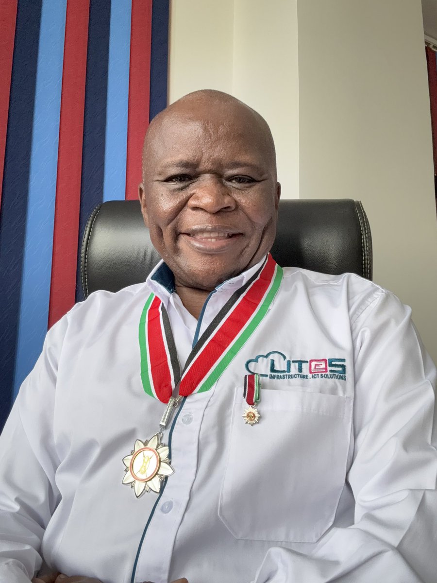 MativoMJohn's tweet photo. I finally physically received the December 2023 award conferred upon me in the honor and style of “Moran of the Order of the Burning Spear” for distinguished service rendered to the nation. 

Recognition for Engineering Infrastructure works across many sectors and also for Charity works with @3esExperience 

Dr. Eng. John Mativo MBS