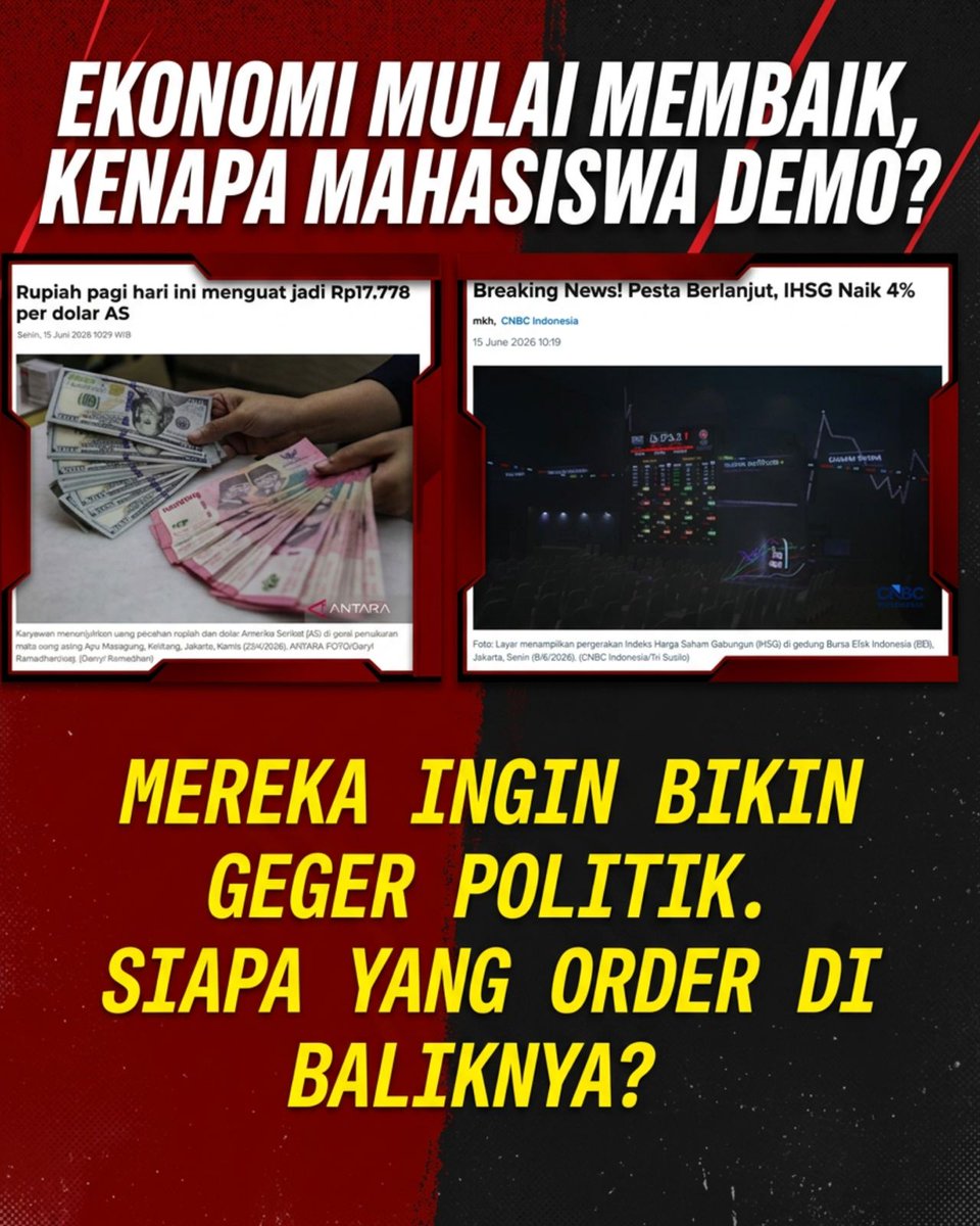 ManolMaliter's tweet photo. Perjuangan mahasiswa seharusnya membela rakyat banyak, bukan memperjuangkan kepentingan segelintir elite. Saat arah perjuangan kabur, muncul pertanyaan: Demo Untuk Siapa ? #MahasiswaDitunggangi https://t.co/ohaRcNVYv1