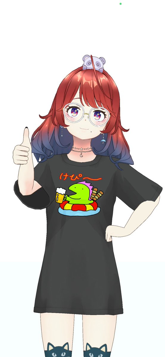 happy_vtuber's tweet photo. リーセルさんのTシャツ2つとも届いてました✨
改めておめでとう〜！！可愛い！！ https://t.co/64cUcS78Fx