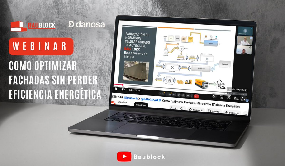 baublock's tweet photo. 🏗️ Masterclass con DANOSA sobre optimización de fachadas y eficiencia energética.

💡 Claves de diseño, sostenibilidad y soluciones reales para la envolvente del edificio.

🎥 Puedes verla ahora: https://t.co/r1hnpfGLtw

#Arquitectura #EficienciaEnergética #Fachadas #Construcción https://t.co/TZKciyM8bi