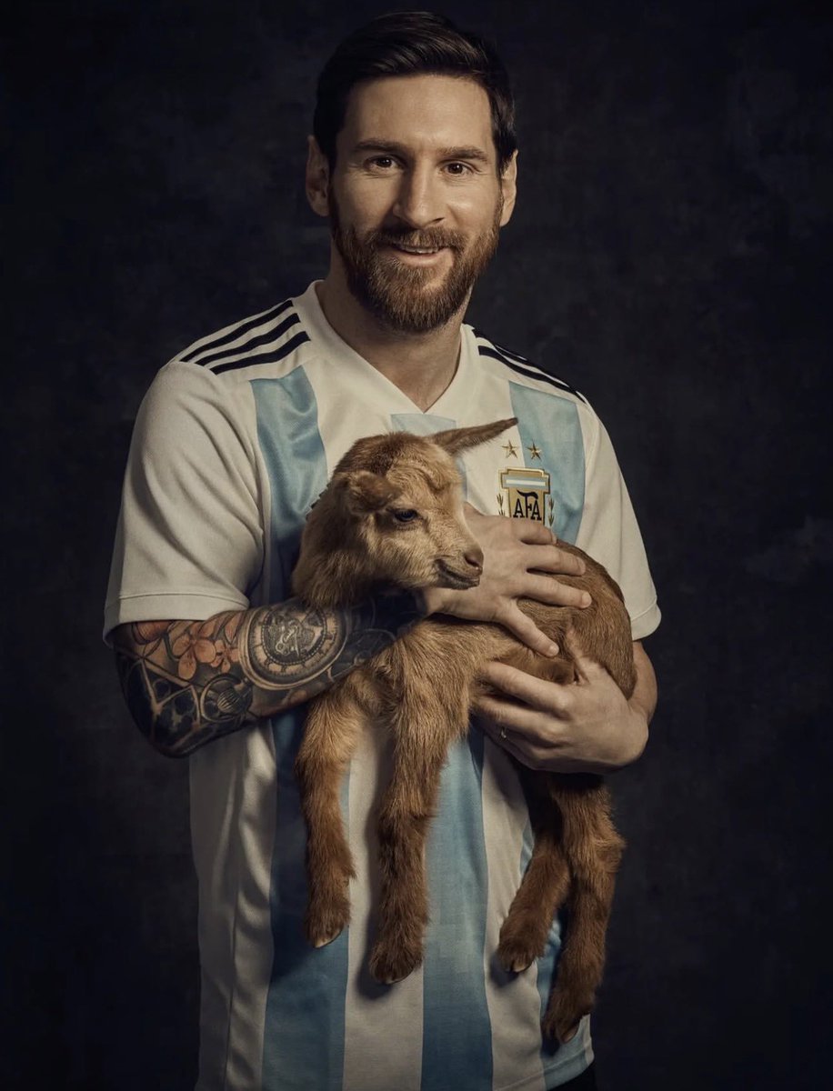 PopTingz's tweet photo. Leo Messi covers the latest issue of Paper Magazine with a goat. https://t.co/UAux4sYnUX
