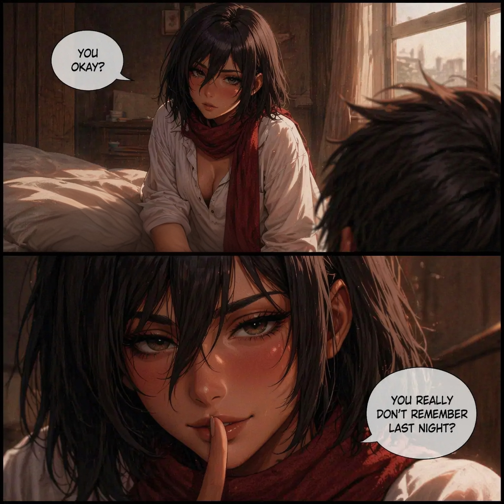 LaylaAI0's tweet photo. we got something last night… you really don't remember? 🖤
#aot #mikasa #attackontitan #animegirl #waifu #fanart #darkromance https://t.co/NIplWjueyW
