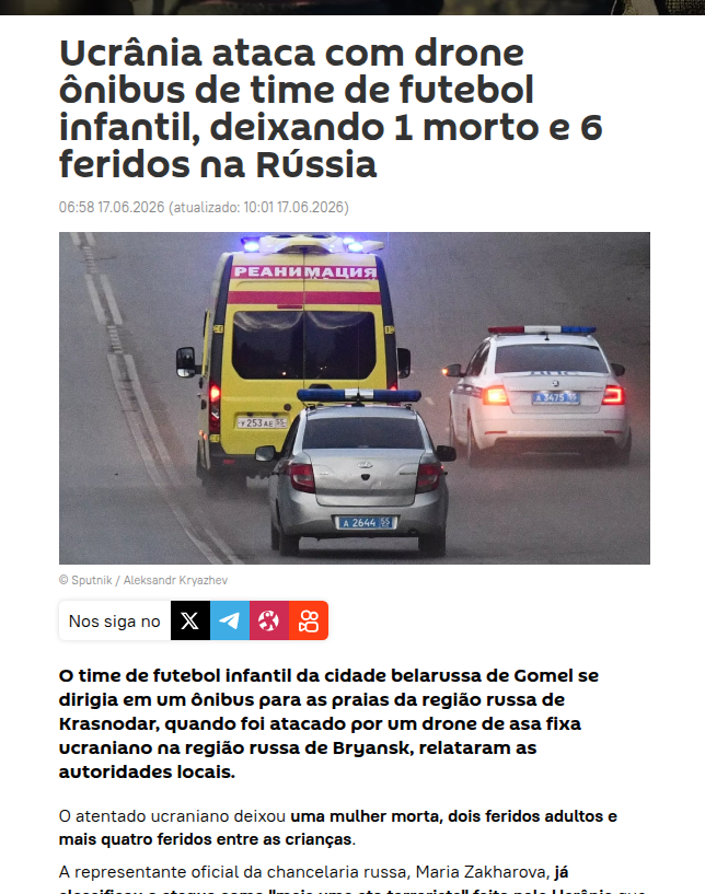 javanunes's tweet photo. O que restou para a Ucrânia de @ZelenskyyUa  ? Atacar civis para ver se a Rússia responde provocando a OTAN.
Aí a mídia tipo @UOLNoticias @GloboNews @g1rio colocam só quando a Rússia responde. https://t.co/DIr77H1U6x