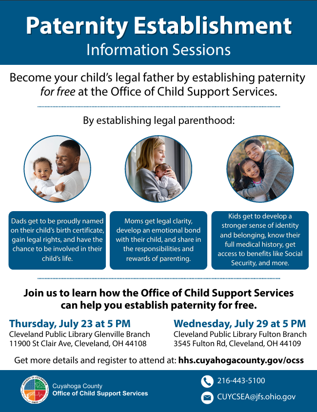 CuyahogaCounty's tweet photo. Join the Cuyahoga County Office of Child Support Services for two free events next month. Register here: https://t.co/2gupbgkNU3

#WeAreCuyahoga https://t.co/RawGdpRGHL