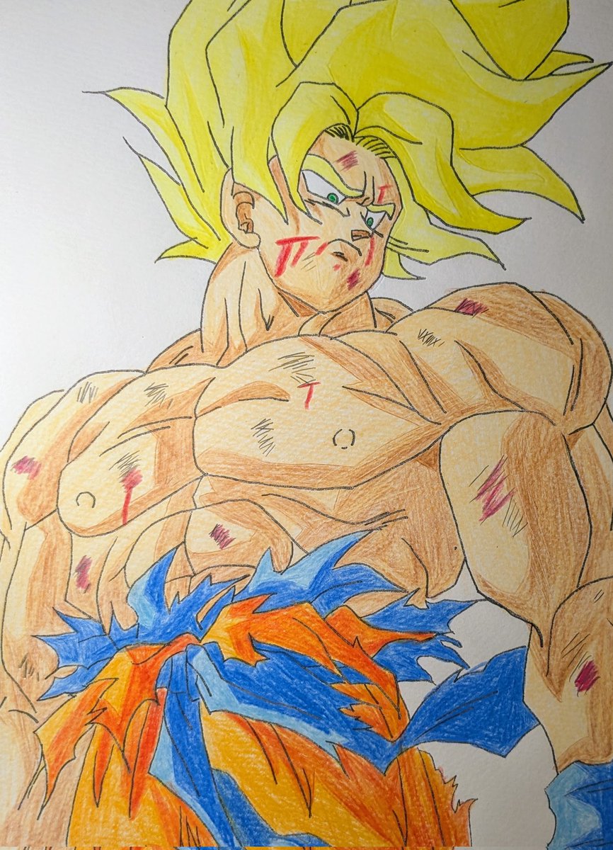 kai_64082's tweet photo. 「おめぇはもう、謝ったって許さねぇぞ…」
超サイヤ人孫悟空🔥

#ドラゴンボール #ドラゴンボールz #dragonball #dragonballz #孫悟空 #悟空 #カカロット
#songoku #超サイヤ人 #supersaiyan #ドラゴンボールイラスト #模写 #イラスト #illustration https://t.co/aV8WgaeMLw