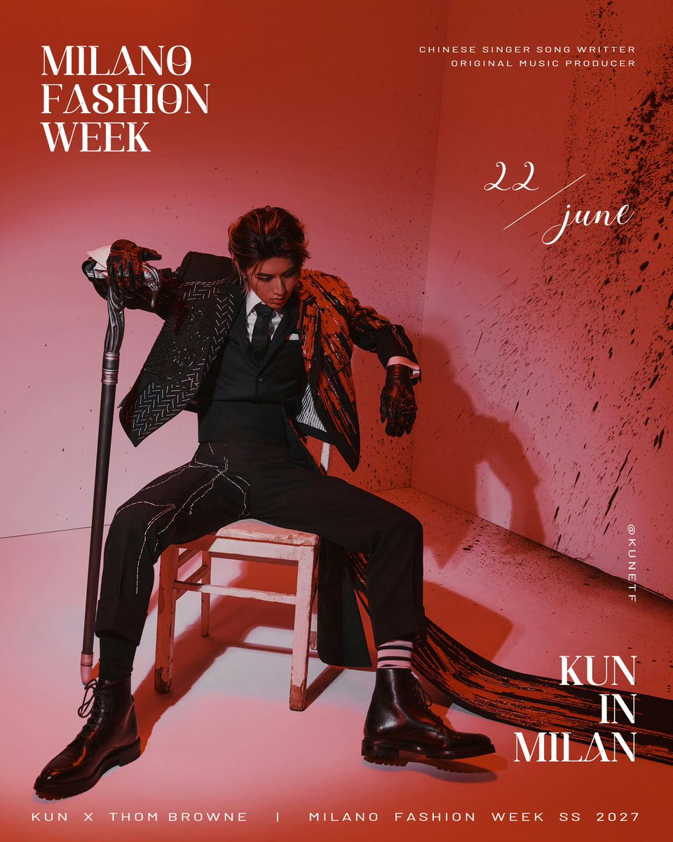 Sometimes8277's tweet photo. KUN is simply spectacular.

KUN for MFW 2026
#KUN #THOMBROWNE #KUNxTHOMBROWNE
@kun_officialx @ThomBrowne https://t.co/eYhbPs1axA