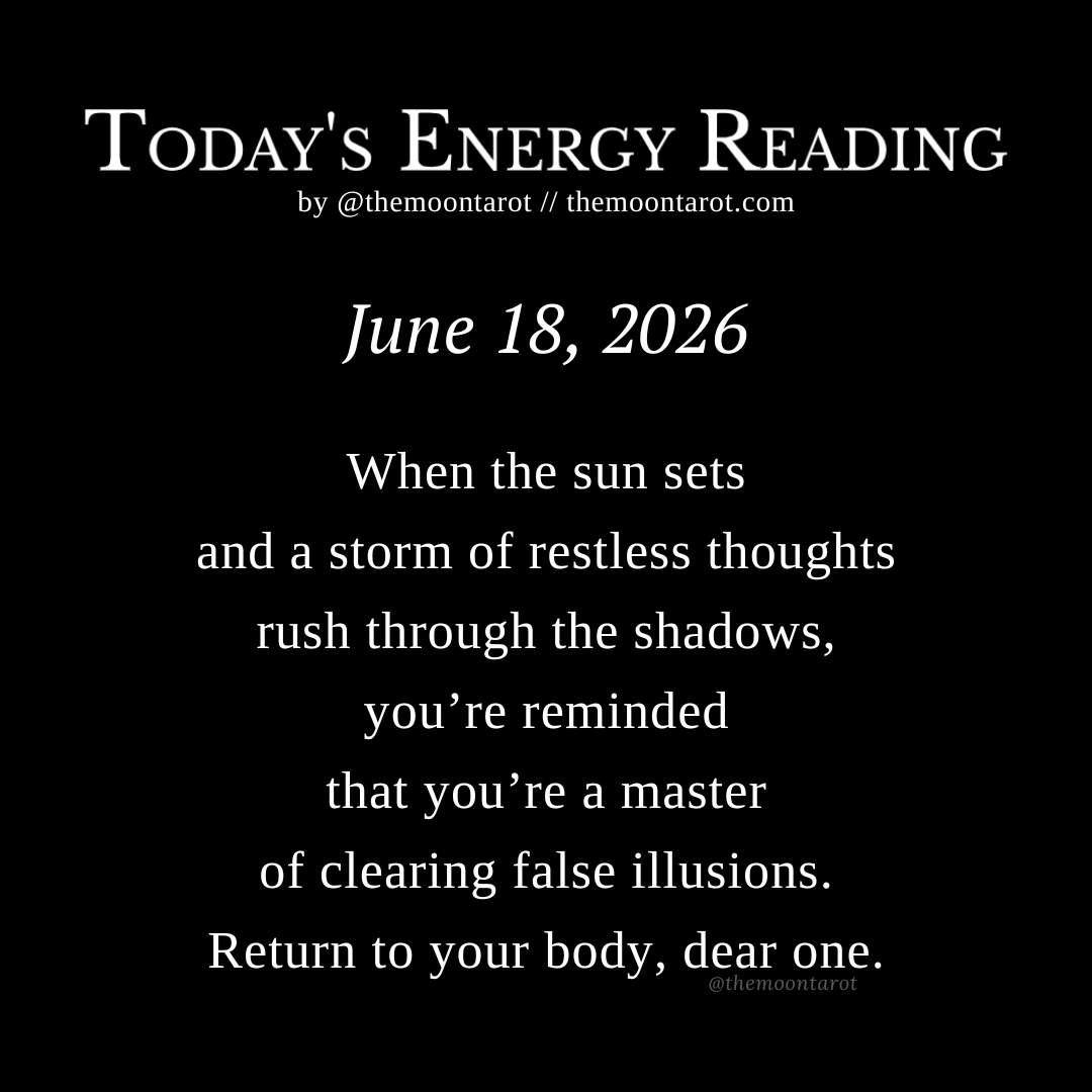 themoontarot_'s tweet photo. Today's Energy Reading: June 18, 2026 https://t.co/A0LKlCc1Km