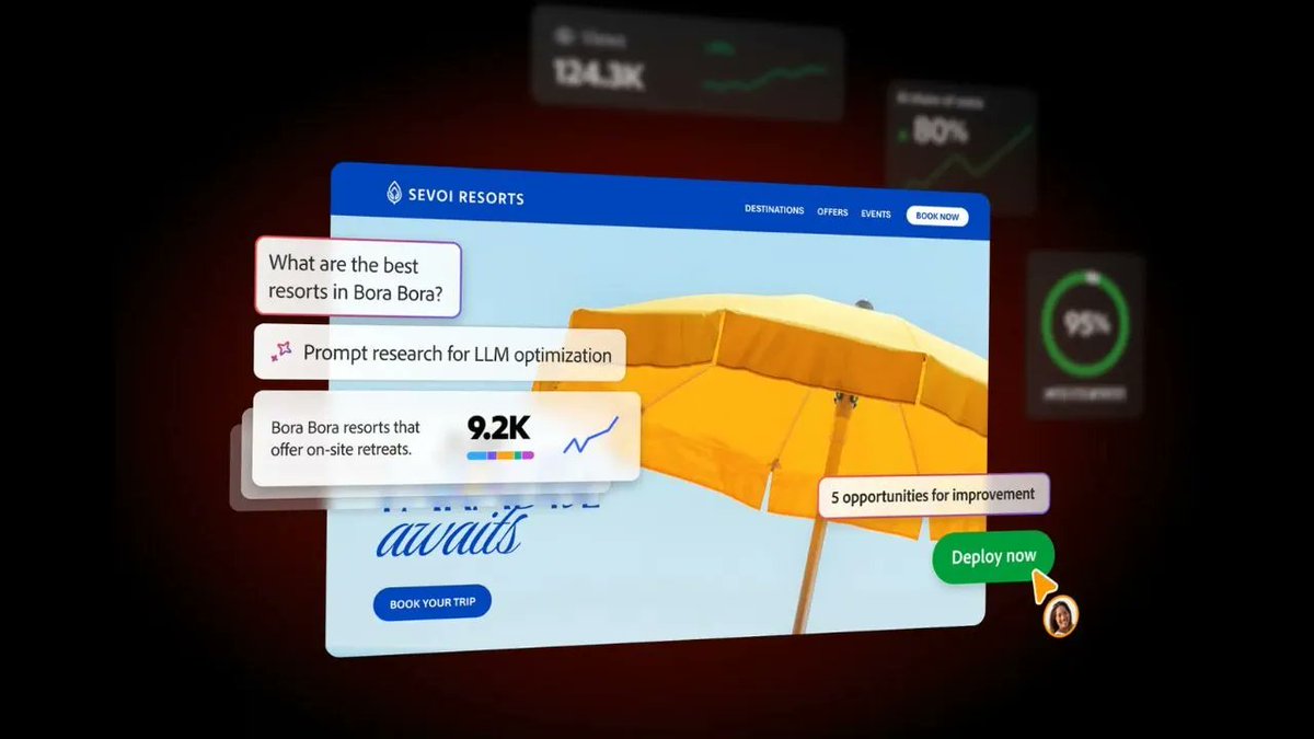 BestMediaInfo's tweet photo. Adobe launches Brand Visibility solution to boost business presence across AI surfaces 

https://t.co/w1wBIyuKUx 

#digitalmarketing #Adobe #brandvisibility #optimisation #PerplexityAI https://t.co/KGYitkKHkV