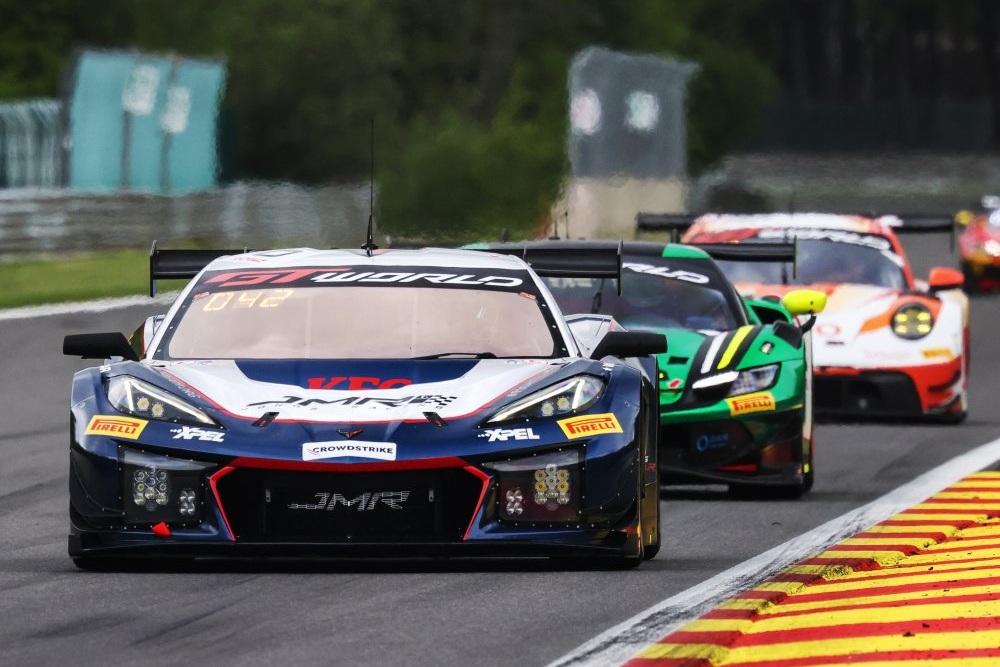 VincentJBruins's tweet photo. 🟤➡️🟢 JMR GOING FOR PRO-AM HONORS: With Prince Abu Bakar Ibrahim being classed as a 'derogated Bronze', it allows Johor Motorsports Racing to move their No. 0 Corvette from the Bronze Cup to Pro-Am for the CrowdStrike 24 Hours of Spa.

📸 SRO/JEP

#GTWorldEurope #IGTC #Spa24h https://t.co/7UTxK9sjNc