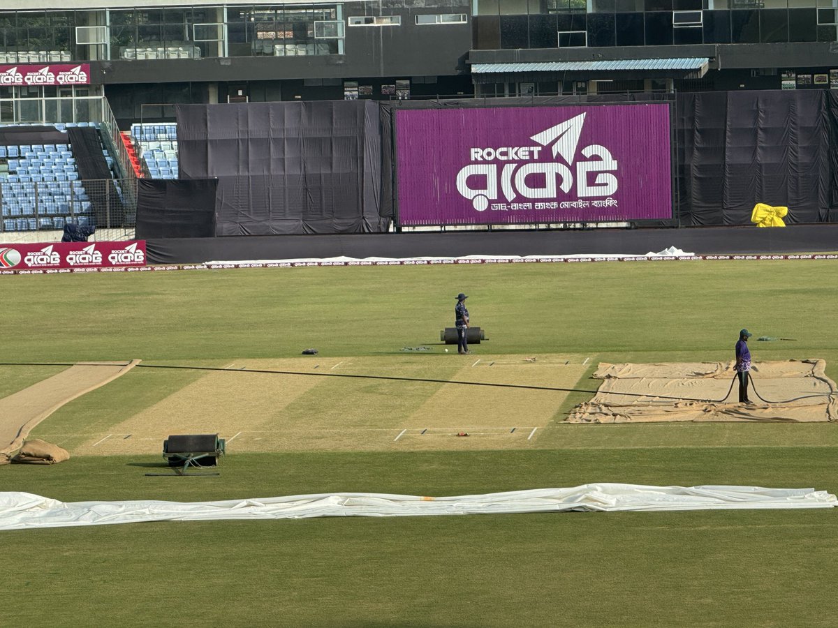 MaharusMd's tweet photo. Almost a similar pitch is expected for the second T20I as well.

#BDCricket #AUSvsBAN https://t.co/yrb7lUaS3V