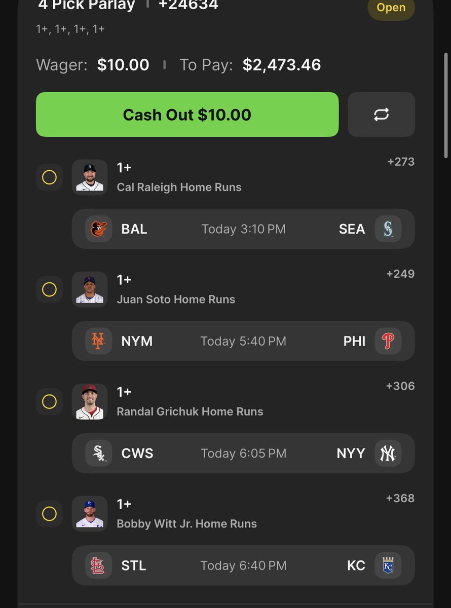 TaurusRalph's tweet photo. @OutlawParlays I know 4 is risky 🤷🏽‍♂️ https://t.co/ImyR1l3Niq