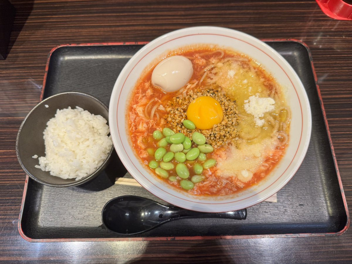 rohinomiya's tweet photo. Quwaiiさん限定トマトラーメン
久々に夜お腹いっぱい食べてしまった。
今日はやむなし https://t.co/HuDSW4ydnK