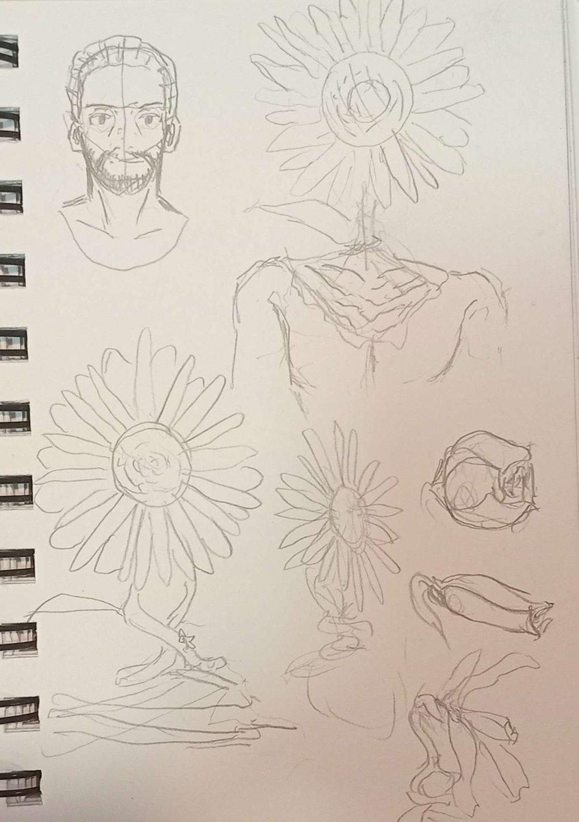 Ashley_Umbra's tweet photo. Some sketches I did at work a while back for a character design group. The prompt was just "knight":
A cursed knight that slowly is turning into a plant monster across his journey to take the usurped princess to a save place outside the kingdom
#art #character_design #sketches https://t.co/dcu3ZTZREd