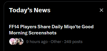 ShiroToki_FFXIV's tweet photo. The best kind of news https://t.co/vx9OZsI9by