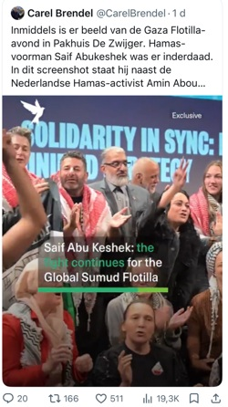 keesjemadura's tweet photo. Na de fopstraf voor @aminabourashed_ doet hij weer helemaal mee met de #Hamas-demonstraties in Nederland
https://t.co/lXuxnCtzTB
#Hamas #ISRAA #AminAbouRashed #Gaza #terrorism https://t.co/HzbjvPzfVS