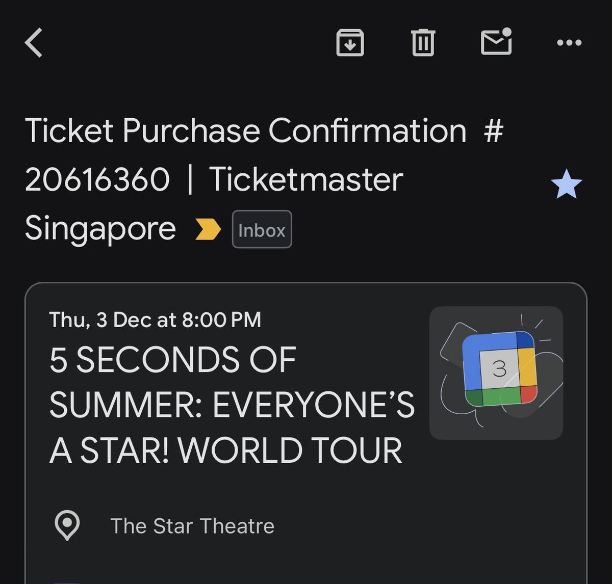9up_s's tweet photo. See u in December 👏 @5SOS 
#EveryonesAStarWorldTour https://t.co/tLx3akOj6A