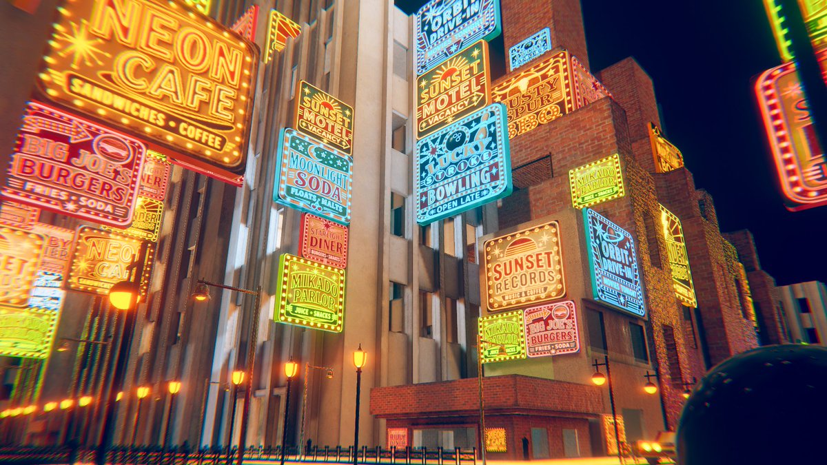 polymon0429's tweet photo. 1960~neon city~
1960年を舞台にした雨の中小規模なネオンで彩られる街ワールドです!
主は景観ワールド、サブはチルワールドとして製作しました!
ミラーやミュートエリア、動画プレイヤー、エフェクトのオンオフボタンなど色々完備してます!

https://t.co/IEJq3EXMRn

#VRChat_world紹介 #VRChatワールド紹介