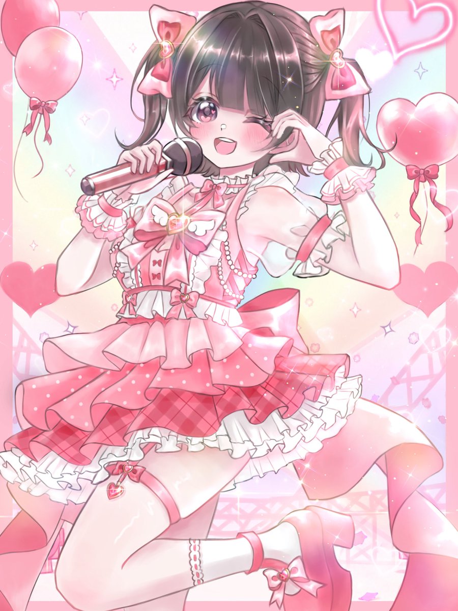 terui_maru's tweet photo. イラスト納品いたしました〜💗✨️アイドルちゃん！
 #有償依頼 #絵描きさんフォロバ１００ 
 #illustrationㅤ https://t.co/6BVq0y3lGz