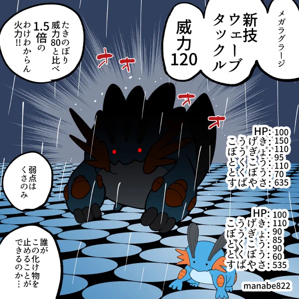 ウェーブタックル習得で暴れるメガラグラージ 1/3 #ポケモンチャンピオンズ 
