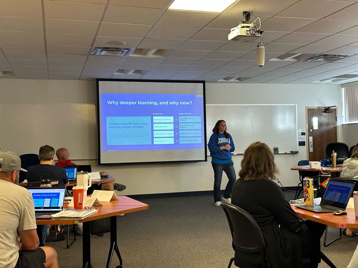 mrshowell24's tweet photo. Great day spent with educators exploring deeper learning, student engagement, and meaningful classroom experiences. I’m always inspired by educators who are willing to learn, collaborate, and challenge their thinking to better serve students.
#DeeperLearning https://t.co/SWwL1ZXVsv