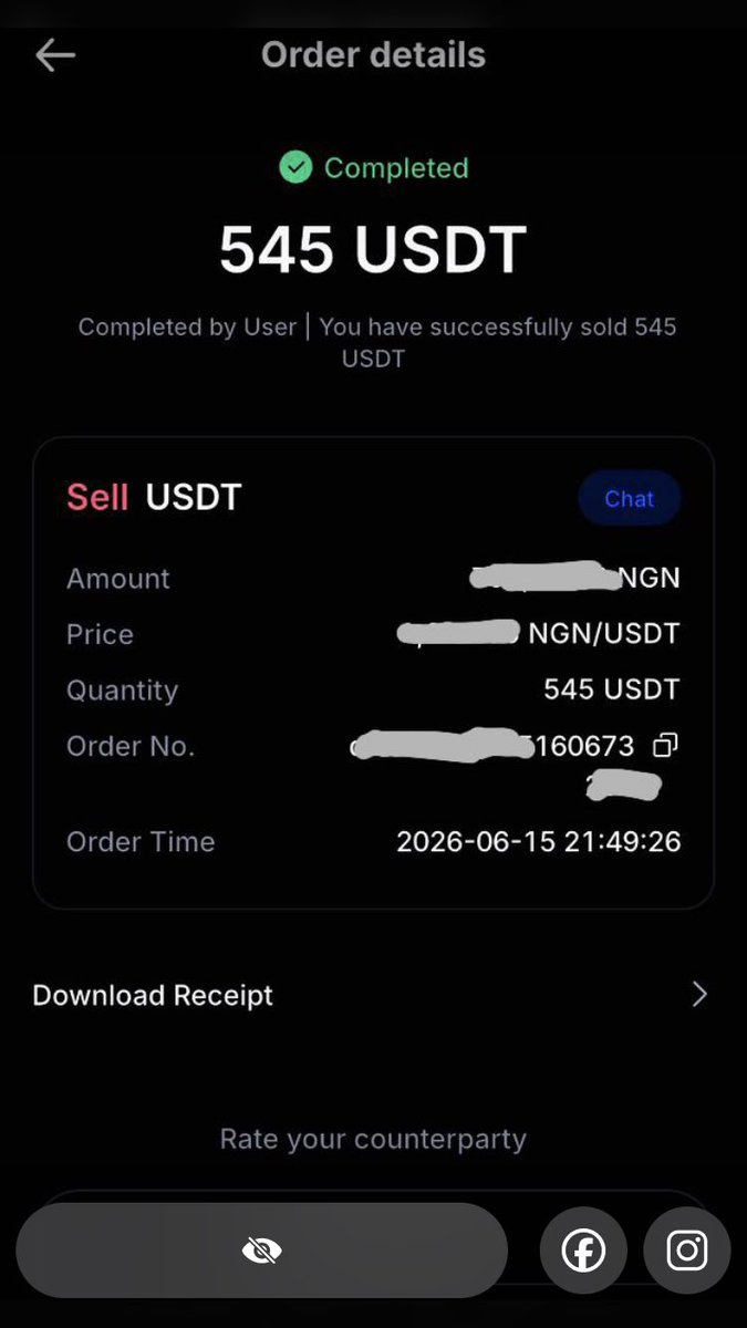 udxchange's tweet photo. ✅ Closed another one smoothly on UDXChange! 

Just sold 545 USDT

Fast. Secure. Profitable.
This is how we move in 2026 🔥

#UDXChange #P2PSuccess #CryptoNaija #SellUSDT” https://t.co/er4bpt13eH