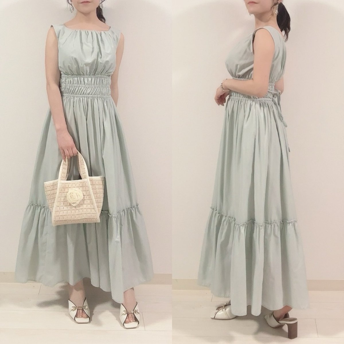 RivieraDouble BowDress S herlipto mint