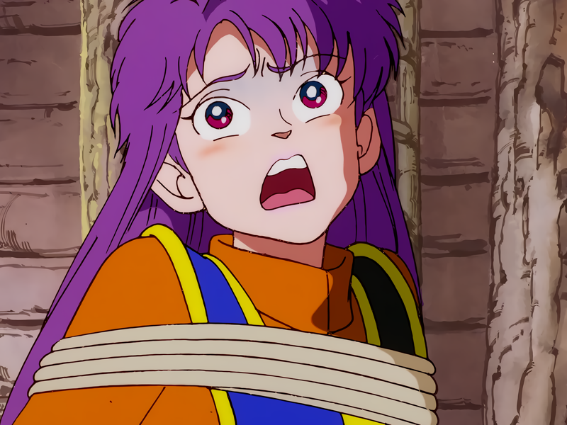 p91MJ3's tweet photo. 〈ドラゴンクエスト ダイの大冒険(1991) 1話　その1〉
 1話目中盤からこんながっつりと縛られてるシーンを見れるのは最高 https://t.co/Ywy1aFPuBN