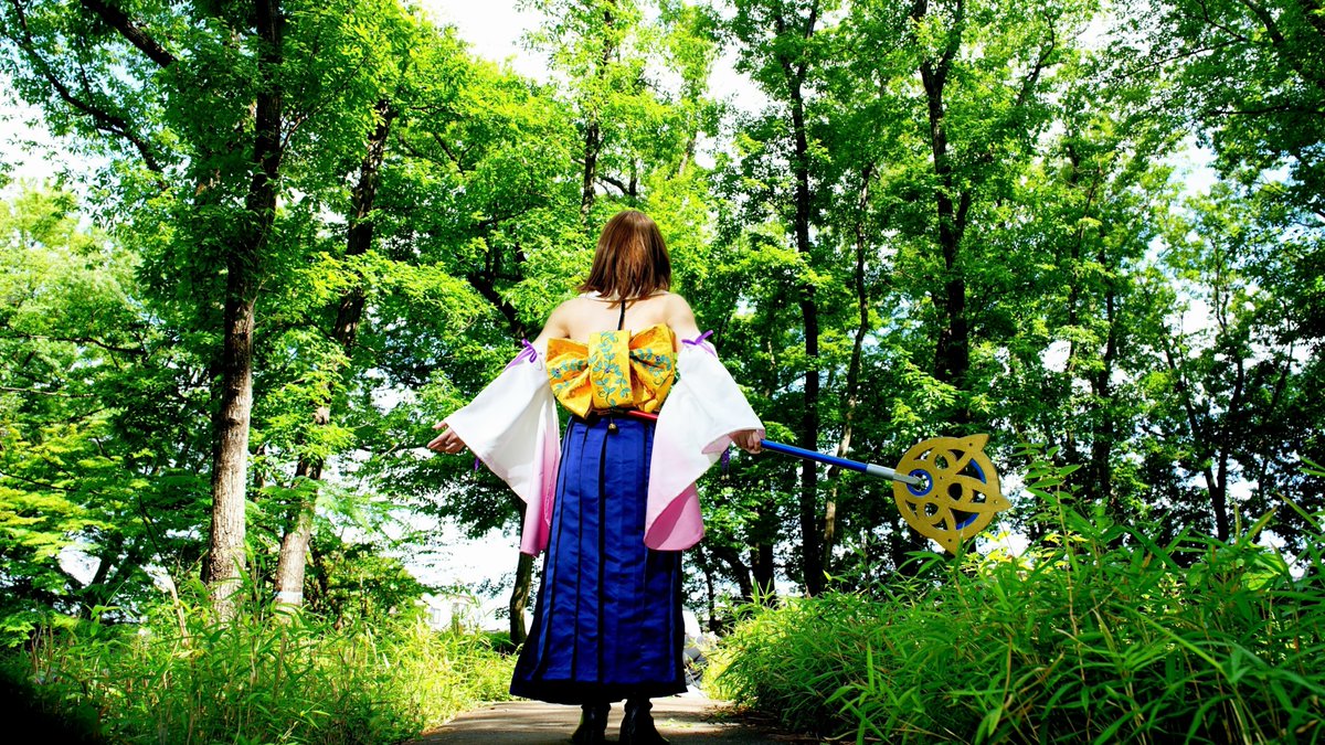 red_cchi's tweet photo. マカラーニャの森っぽい所で撮影

FF10より

ユウナ（アケサトさん：@akst443_cos_）

撮影させていただきありがとうございました！
#アコスタところざわ https://t.co/49RAbUyzUM
